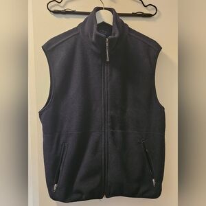 Club Room Macy's Navy Blue Men's Fleece Zipper Vest - Size XL